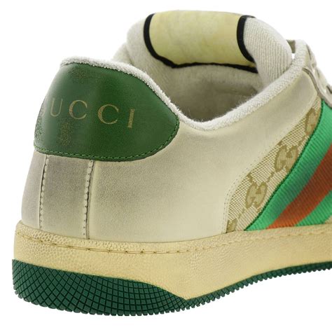 gucci men's leather grip strap sneakers with web|where to buy gucci sneakers.